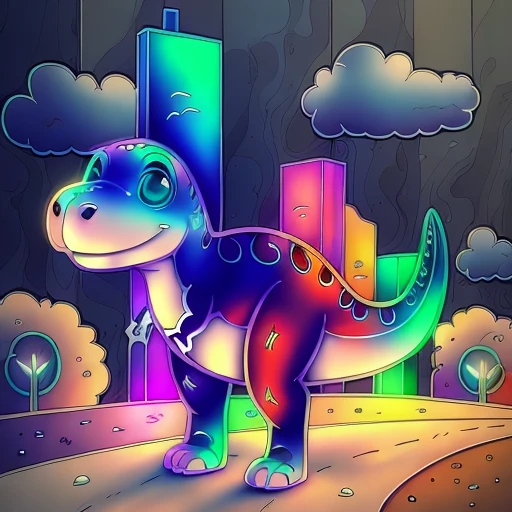 AI-generated kids coloring page